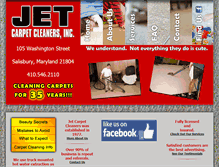 Tablet Screenshot of jetcarpetcleaners.com